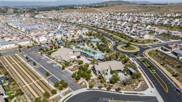 drone / aerial view with a residential view