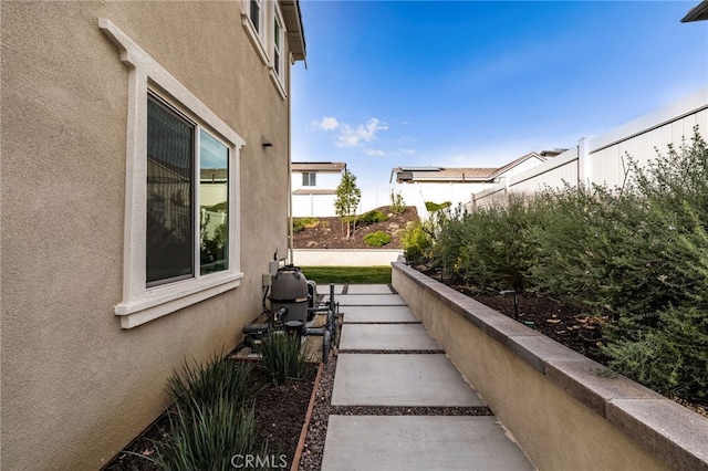 view of patio with fence