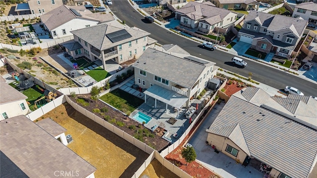 drone / aerial view featuring a residential view