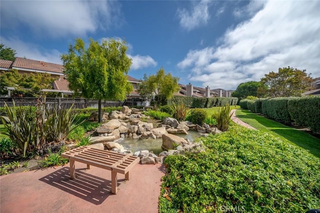 view of yard featuring a patio