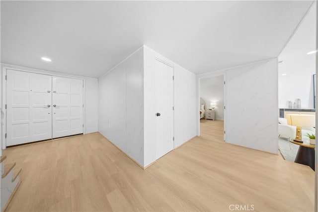 interior space featuring light hardwood / wood-style flooring