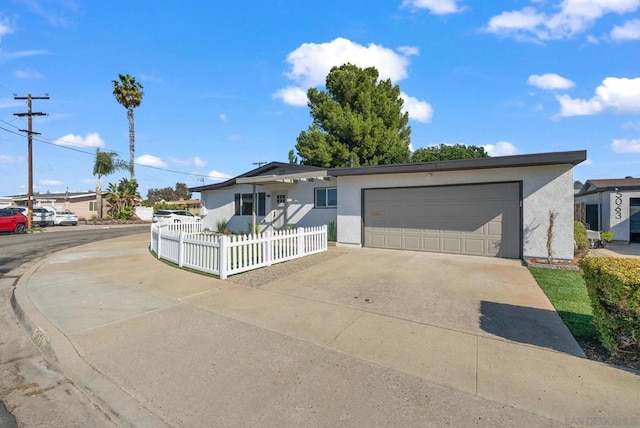 ranch-style house with a garage