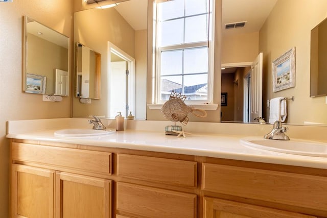 bathroom featuring vanity