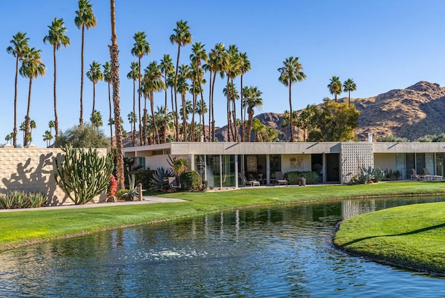 property view of water with a mountain view