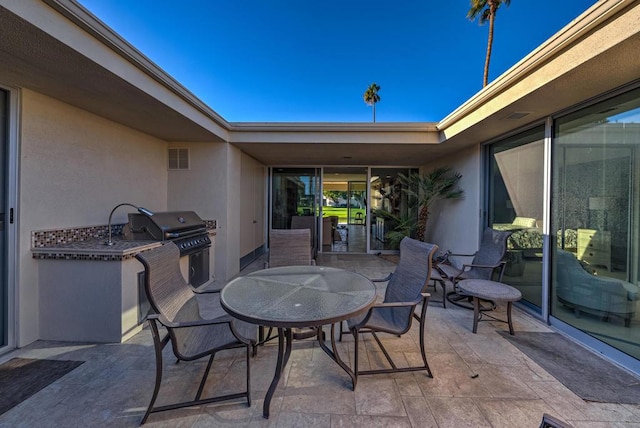 view of patio / terrace featuring grilling area