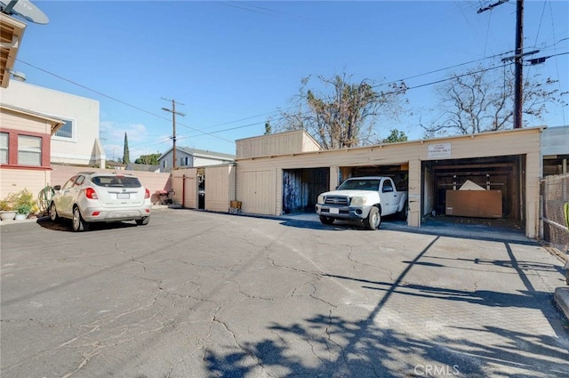 view of vehicle parking