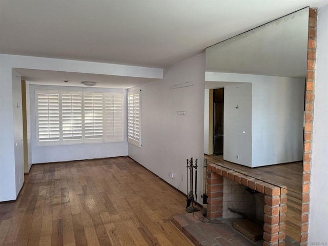 interior space with wood-type flooring