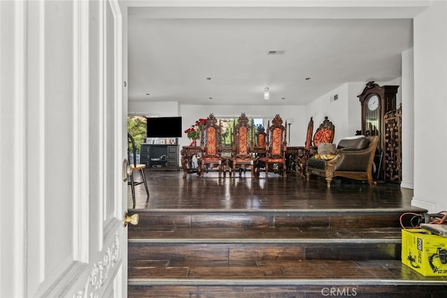 interior space featuring hardwood / wood-style flooring