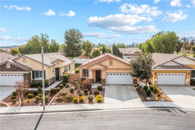 ranch-style home with a garage