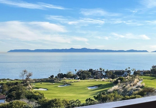 property view of water with a mountain view