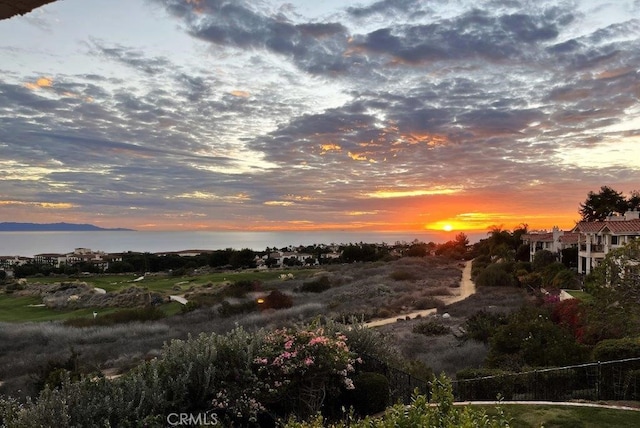 view of nature at dusk