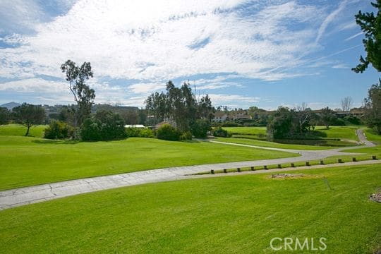 view of home's community with a yard