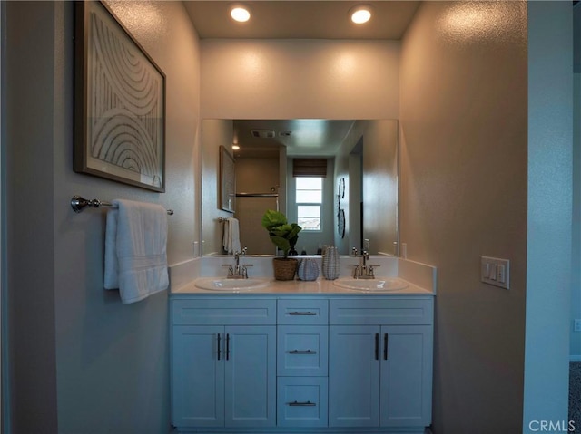 bathroom featuring vanity