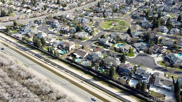 aerial view featuring a residential view