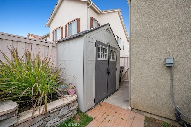 view of outbuilding