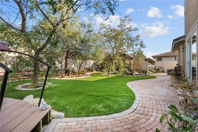 view of yard with a patio