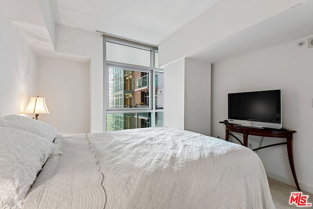 bedroom featuring carpet flooring