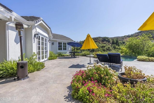 view of patio / terrace featuring french doors