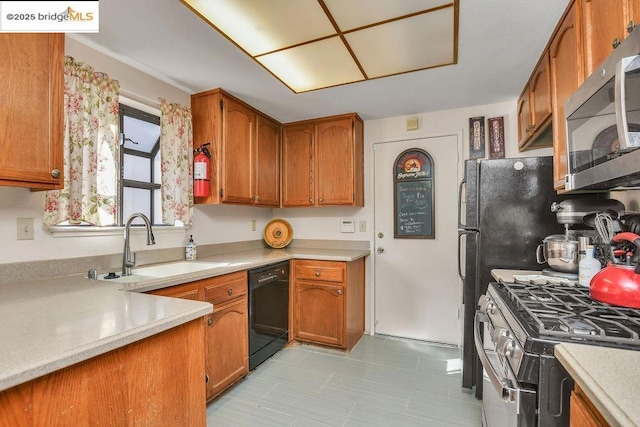 kitchen with stainless steel appliances and sink