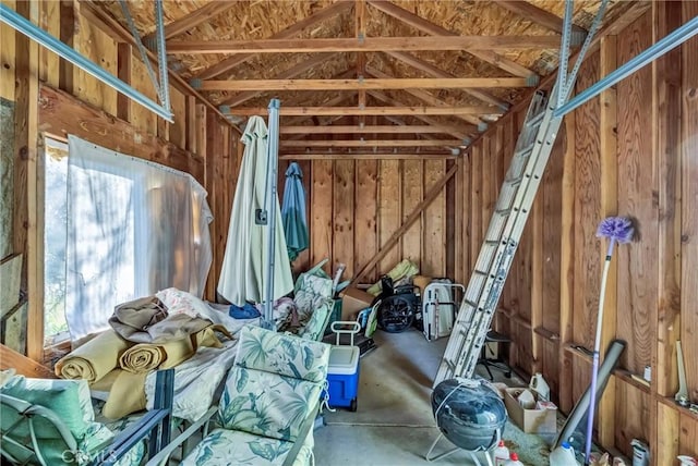 view of storage room