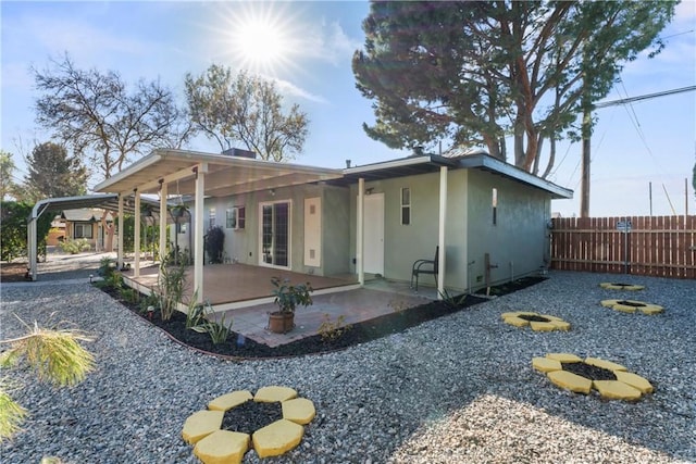 exterior space featuring a patio