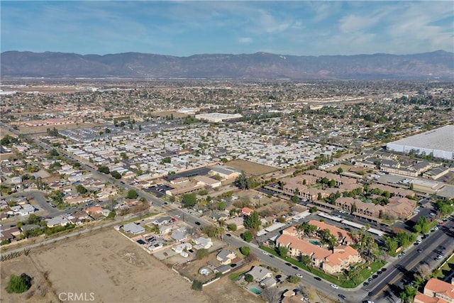 aerial view featuring a mountain view