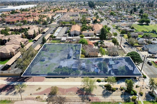 bird's eye view featuring a residential view