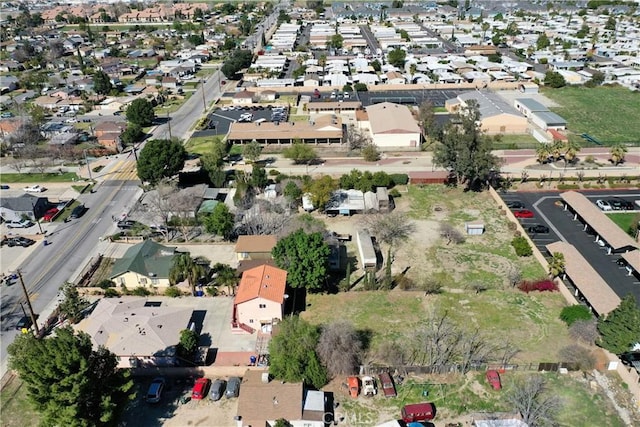 drone / aerial view with a residential view