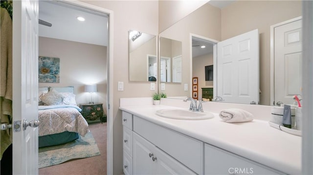 bathroom with vanity