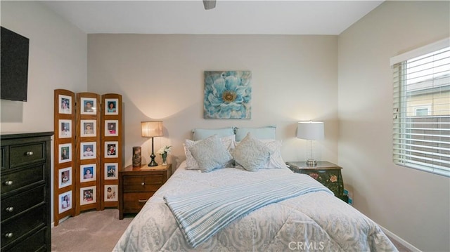 bedroom featuring carpet floors