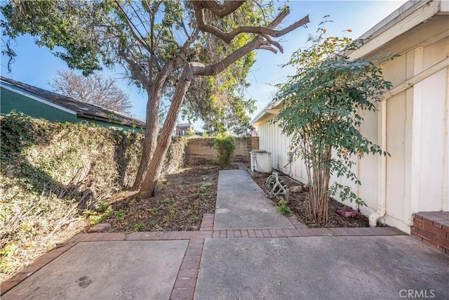 view of yard featuring a patio area