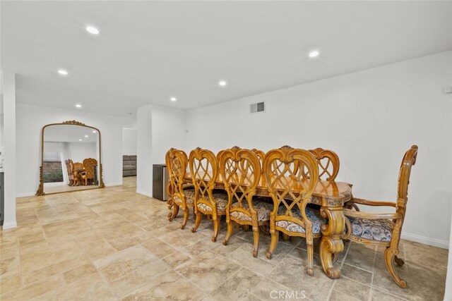 view of dining area