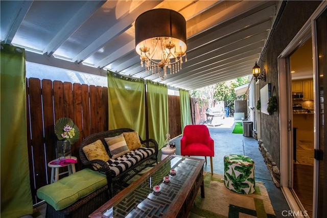 view of patio / terrace featuring outdoor lounge area