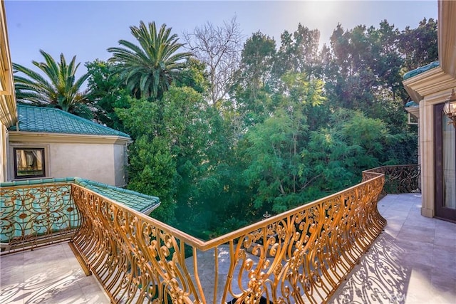 view of balcony