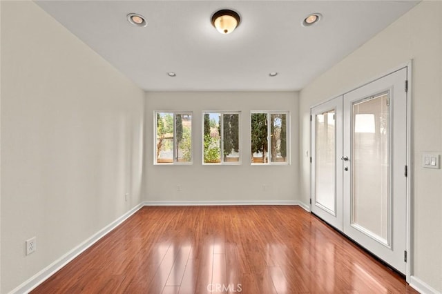 interior space with french doors