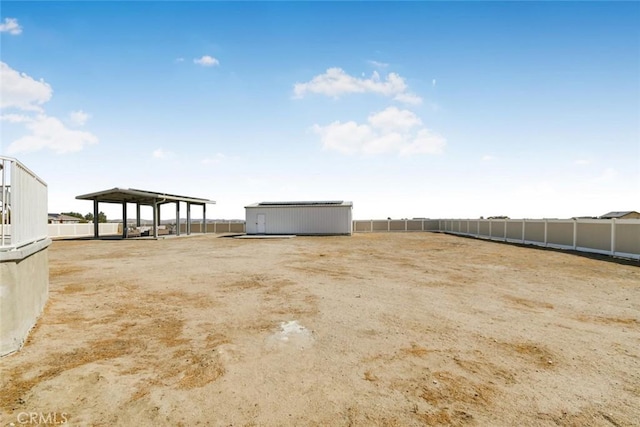 view of yard featuring a gazebo