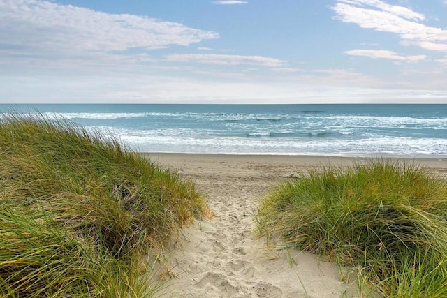 water view with a beach view