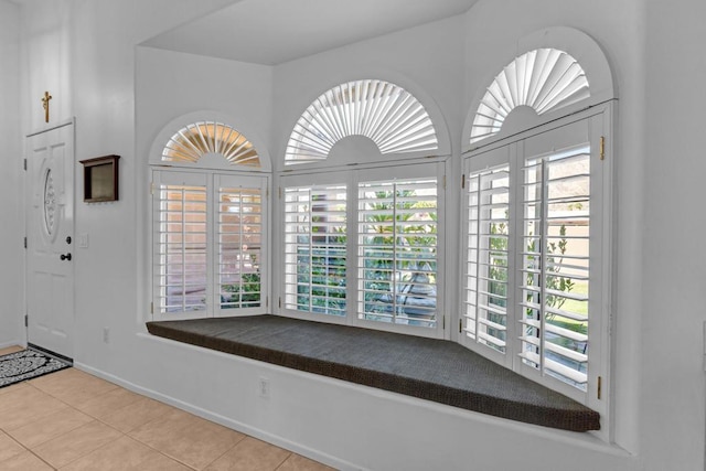 view of tiled entryway