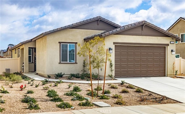 ranch-style house with a garage