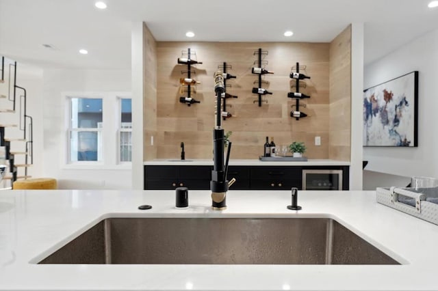 kitchen featuring sink and backsplash