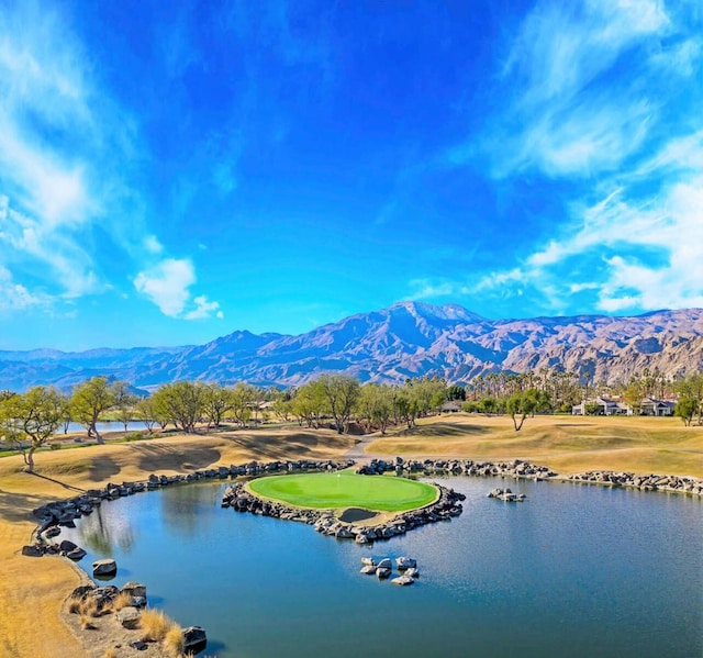 property view of water with a mountain view