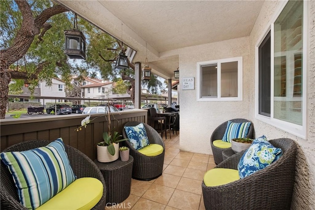 balcony with outdoor lounge area