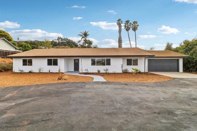 ranch-style house with a garage