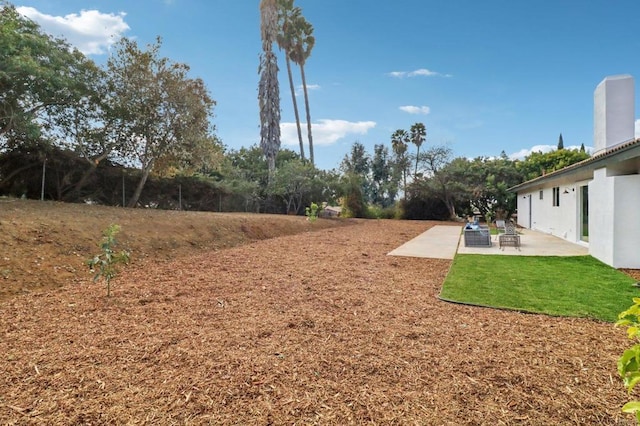 view of yard featuring a patio