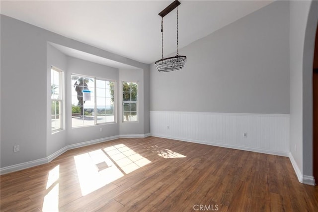 empty room featuring hardwood / wood-style floors