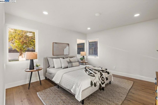 bedroom featuring hardwood / wood-style flooring