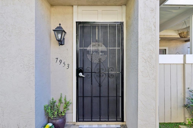 view of entrance to property