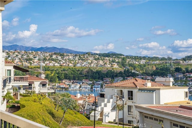 property view of mountains with a water view