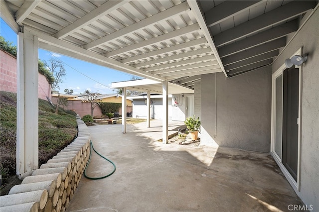 view of patio