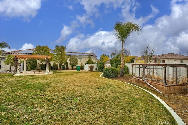 view of yard with a patio